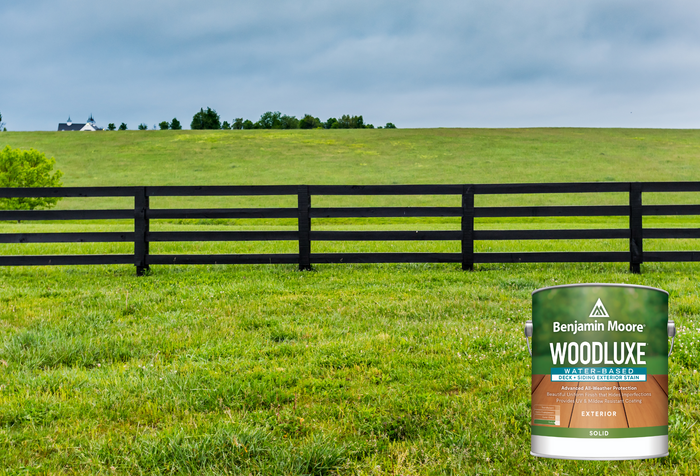 Benjamin Moore’s Woodluxe™ Solid Hide Stain: The Durable Choice for Horse Farm Fencing