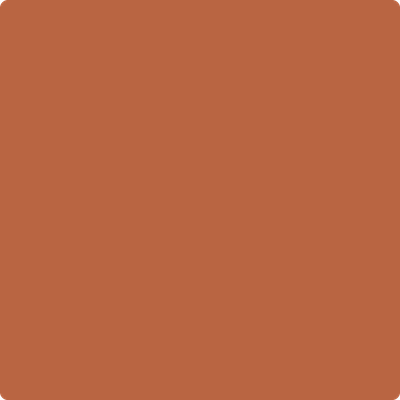 Wet and dry color sample of Benjamin Moore 2175-30, Rust.