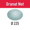 Festool Abrasive net STF D225 P180 GR NET/25 Granat Net available at Colorize.