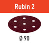 Festool Abrasive sheet STF D90/6 P120 RU2/50 Rubin 2 available at Colorize.